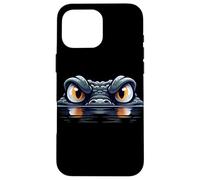 Alligator Eyes Cartoon for Wildlife and Animal Lovers Case for iPhone 16 Pro Max