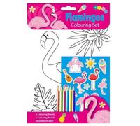 Alligator Flamingo Colouring Set Multicoloured (One Size)