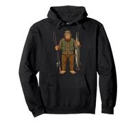 Alligator Gar Bigfoot Fisher Sasquatch Pullover Hoodie