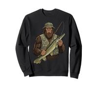 Alligator Gar Bigfoot Fisher Sasquatch Sweatshirt