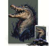 Alligator in A Suit Jigsaw 1000 Pieces for Teenagers Thinking Skill Mindful Escape Neat Edges (38x26cm)