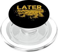 Alligator Later Gator Retro Graffiti Distressed Reptile PopSockets PopGrip for MagSafe