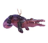 Alligator Ornament Realistic Polyresin Christmas Tree Decoration Gator Figurine Holy Decor