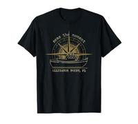 Alligator Point Florida Seas The Moment Nautical Design T-Shirt