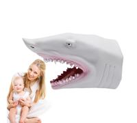 Alligator Puppet | Cartoon Realistic Crocodile Shark Dinosaur Toy Hand Puppets | Soft Rubber Animal Head Hand Toy, Swimming Pool Beach Bathing Toys for Party Favor, Teaching Props, Story Telling