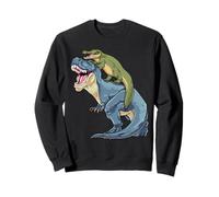Alligator Riding Dinosaur T Rex Crocodile Dino Gator Funny Sweatshirt