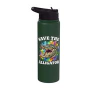 Alligator Save Alligator Stainless Steel Insulated Water Bottle