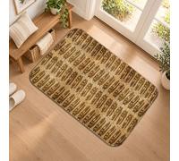 Alligator Silhouette Wildlife Pattern Rustic Runner Rug 2x3 | Wildlife Animal Print, Bedside Runner Rug, Distressed Textured Background, Rustic Earth Tones, Entryway Accents