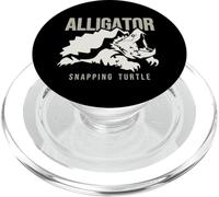 Alligator snapping turtle, stylized art for reptiles lovers PopSockets PopGrip for MagSafe