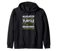 Alligator Snapping Turtle Zip Hoodie