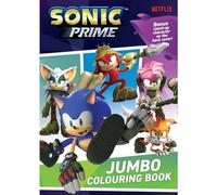 ALLIGATOR - Sonic Prime Jumbo Colouring Book, Colouring Books for Children, Sonic Colouring Book, Sonic the Hedgehog GiftsColouring Books, Kids Colouring Books, Colouring Book