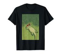 Alligator Sunbathing on a Green Grass Summer Vibe T-Shirt