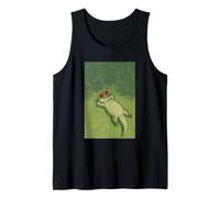 Alligator Sunbathing on a Green Grass Summer Vibe Tank Top