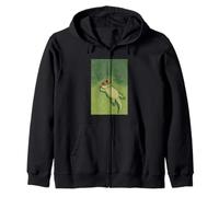 Alligator Sunbathing on a green grass Summer Vibe Zip Hoodie