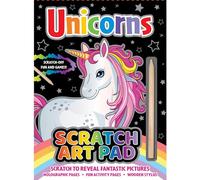 ALLIGATOR - Unicorns Scratch Art Pad for Kids, Unicorn Gifts for Girls, Scratch Art Book, Scratch Pad