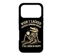 Alligator Wish I Lacked Critical Thinking Skills Funny Case for iPhone 17 Pro