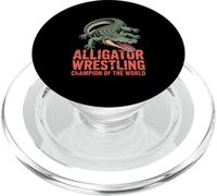 Alligator Wrestling Champion of the World Illustration PopSockets PopGrip for MagSafe