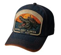 Alligators Alcatrazs Hat, Unisex Retro Flag Everglade Florida Alligators Alcatrazs Hats for Men and Women Baseball Cap, Novelty Hat