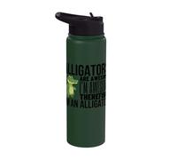 Alligators are Awesome I'm Awesome I'm A Funny Alligator Stainless Steel Insulated Water Bottle