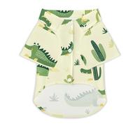 Alligators Cactus Print Shirt for Dog Cat Clothes Puppy Shirts Pet Apparel