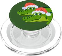 Alligators Ugly Xmas Sweater Christmas Cartoon Gator PopSockets PopGrip for MagSafe