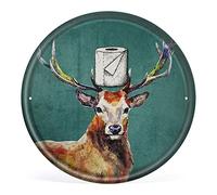 Allijune Deer Your Butt Napkins My Dear Sign,Vintage Style Round Tin Sign Wall Sign Wall Decor Gift for Mom, Dad, Friends Tin Sign 12X12 Inch