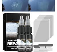 ALLILUYAA 2pcs Upgrade Windshield Crack Repair Kit, 2024 Premium Windshield Repair Kit for Chips and Cracks Car Glass Repair Kit, Cracks Gone Glass Kit Automotive Windscreen Tool for Fixing Chips