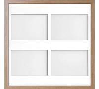 Allington Range 40x40-cm Beech Picture Photo Frame with White 4-Aperture Mount for Image Size 7x5-inch (Landscape)