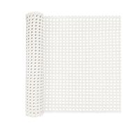 ALLINKIT 16inch Width Synthetic Cane Webbing 6.6 Feet, White Rattan Webbing Roll for Caning Projects, Woven Open Mesh Cane for Furniture, Chair, Cabinet, Ceiling, Bed