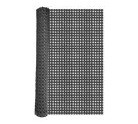 ALLINKIT 20 Inch Width Cane Webbing Roll, 3.3 Feet Length Black Rattan Sheet,Plastic PE Cane Rattan Webbing,Handwoven Fabric for Furniture Basket Repair DIY Handicrafts DIY Craft