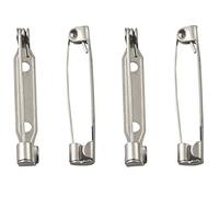 ALLinONE Stainless Steel Brooch Safety Bar Pins Back Clasp Findings for Craft DIY Brooch Making (30mm/1.18inch)