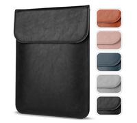 Allinside 13-13.3 inch Laptop Sleeve Case for MacBook Pro 14 2021-2024 (A2918, A2992, A3112, A3401, A3185)/MacBook Air 13 2010-2017/MacBook Pro 13 2010-2015, PU Leather Laptop Case Cover, Black