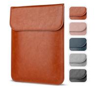 Allinside 13-13.3 inch Laptop Sleeve Case for MacBook Pro 14 2021-2026 (M5 A3434 A3426 A2918 A2992 A3112 A3401)/MacBook Air 13 2010-2017/MacBook Pro 13 2010-2015, PU Leather Laptop Case Cover, Brown