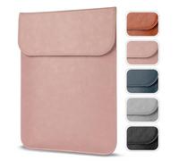 Allinside 13-13.3 inch Laptop Sleeve Case for MacBook Pro 14 2021-2026 (M5 A3434 A3426 A2918 A2992 A3112 A3401)/MacBook Air 13 2010-2017/MacBook Pro 13 2010-2015, PU Leather Laptop Case Cover, Pink