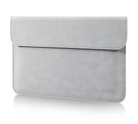 Allinside 13 Inch Laptop Sleeve Case for MacBook Air 13 2018-2026 (A2681/A3113/A3240/A2337/M5 A3449)/MacBook Pro 13 2016-2022 (A2289/A2251/M1/M2 A2338), PU Leather Envelope Laptop Case, Gray