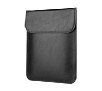 Allinside 15-16" Laptop Sleeve for MacBook Pro 16 2019-2021 M1 (A2485 A2141)/ MacBook Pro 15 2010-2019 (A1990 A1707 A1398), Synthetic Leather Laptop Case, Black