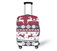 Allinterest - Travel Luggage Cover Washable Anti Scratch Dustproof for Women Men, Deer Snowflake, G