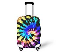 Allinterest - washable luggage cover suitcase protector colorful accessories luggage cover for women girls, Colorful Tie Dye, G