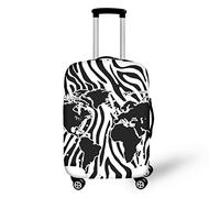 Allinterest - washable luggage cover suitcase protector colorful accessories luggage cover for women girls, World Map a, Small
