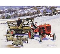 Allis-Chalmers Tractor Nostalgic Farming 1950s 1960s Christmas Card