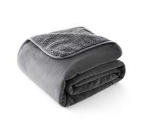 Allisandro Waterproof Dog Blanket 100x75cm, Grey Pee Proof Puppy Throws for Couch Sofa Bed Car, Pet Leakproof Cover Soft Sherpa Cushion Mat for Small Medium Large Puppy Dogs Cats