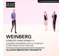 Allison Brewster Franzetti - Weinberg: Piano Works Vol. 3