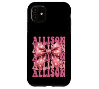 ALLISON Name Coquette Bow Aesthetic for Women Girls Case for iPhone 11