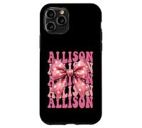 ALLISON Name Coquette Bow Aesthetic for Women Girls Case for iPhone 11 Pro