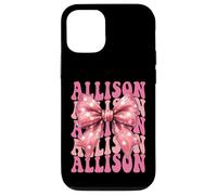ALLISON Name Coquette Bow Aesthetic for Women Girls Case for iPhone 12/12 Pro