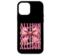 ALLISON Name Coquette Bow Aesthetic for Women Girls Case for iPhone 12 mini