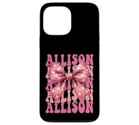 ALLISON Name Coquette Bow Aesthetic for Women Girls Case for iPhone 13 Pro Max