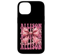 ALLISON Name Coquette Bow Aesthetic for Women Girls Case for iPhone 14