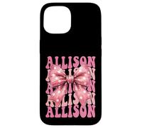 ALLISON Name Coquette Bow Aesthetic for Women Girls Case for iPhone 15