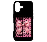 ALLISON Name Coquette Bow Aesthetic for Women Girls Case for iPhone 17